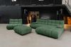 KAWOLA Sitzgruppe VIVIEN Ecksofa rechts Drehsessel Hockerbank Velvet smaragd 85 x 359 x 510 cm Bild 5