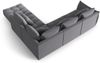 Micadoni Ecksofa Bloom 5-Sitzer Rechts Samt Dunkelgrau Bild 3