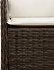 vidaXL 5-tlg. Garten-Essgruppe mit Kissen Braun Poly Rattan 3211944 Bild 5
