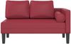vidaXL Chaiselongue mit Kissen Weinrot Kunstleder, 116,5 x 62 x 57,5 cm Bild 3