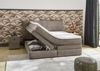 Boxspringbett 180x200 cm H3 Federkernmatratzen Bonell Topper in Cord Braun Taupe Bild 4