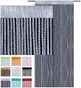 Fadenvorhang Lurex- Optik Fadengardine mit Stangendurchzug Türvorhang, attraktiv und modern in vielen verschiedenen Ausführungen erhältlich Silber 90x200cm Bild 4