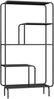 Bücherregal Færder Stahl 145x76x33 cm Schwarz [en. casa] Bild 4