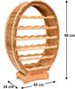 DanDiBo Weinregal Holz Stehend Weinfass 24 Flaschen Natur lackiert Wandregal Bild 2