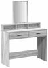 vidaXL Schminktisch Graues Sonoma 100 x 41 x 140 cm Holzwerkstoff 865150 Bild 2