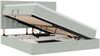 vidaXL LED-Speicherbett mit Matratze Hellgrau 180 x 200 cm Samt 3372801 Bild 2