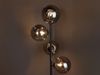 Ausgefallene LED Stehlampe mehrflammig Schwarz - Glaskugeln Rauchglas, H: 160cm Bild 5