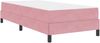 vidaXL Boxspringbett mit Matratze Rosa 100 x 200 cm Stoff 3398676 Bild 4