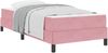 vidaXL Boxspringbett mit Matratze Rosa 100 x 200 cm Stoff 3398676 Bild 2
