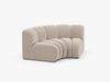 Micadoni rundes Eckmodul Lupine Samt Salvador Beige Bild 2