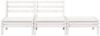 vidaXL Gartensofa 3-Sitzer Weiß Massivholz Kiefer 838034 Bild 4