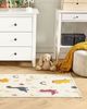 Kinderteppich Baumwolle mehrfarbig 80 x 150 cm Dinosauriermuster TIOP Bild 3