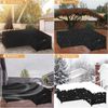 Dokon L-Form Gartenmöbel Abdeckung 600D Oxford Gewebe Wetterschutz für Bild 3