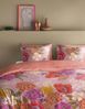 Oilily Satin Bettwäsche 135x200 Elyza multi Wende Blüten Mohnblumen Sommer rosa Bild 3