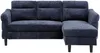 Vente-unique - VANERSI Sofa Stoff Blau - B 139 cm x H 90 cm x L 206 cm Bild 4