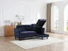 Vente-unique - VANERSI Sofa Stoff Blau - B 139 cm x H 90 cm x L 206 cm Bild 3