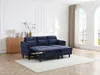 Vente-unique - VANERSI Sofa Stoff Blau - B 139 cm x H 90 cm x L 206 cm Bild 2