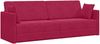 vidaXL Boden-Sofa-Bett Weinrot 213 x 70 x 77 cm Samt 4106729 Bild 2
