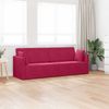 vidaXL Boden-Sofa-Bett Weinrot 213 x 70 x 77 cm Samt 4106729 Bild 3