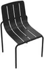 Vente-unique - BALVORA Garden dining set Metall Schwarz - B 54,5 cm x H 80,5 cm x L 47,5 cm Bild 5
