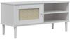 vidaXL TV-Schrank SENJA Rattan-Optik Weiß 106x40x49 cm Kiefernholz 358041 Bild 2