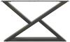 vidaXL Couchtischbeine 2 Stk. Anthrazit 70x(42-43,3) cm Stahl 4012714 Bild 5