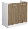 Spülenunterschrank R-Line Artisan-Eiche 80 cm ohne Arbeitsplatte Vicco Bild 4