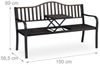 Relaxdays Gartenbank mit Klapptisch Bild 5