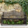Relaxdays Gartenbank mit Klapptisch Bild 3