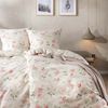 Estella Samt + Seide Flanell Bettwäsche 135x200 Corvara leinen Rosen 5470-205 Bild 5