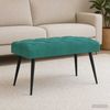 vidaXL Bank mit Knopfheftung Türkis 80 x 40 x 46 cm Samt 42038567 Bild 3