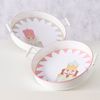 2tlg Set Tablett Archie rund Ø35+41cm mit Griffen Stern Metall Deko Servierteller Bild 2