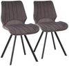 TRISENS Polsterstuhl Chloe (1er Set, 2er Set, 3er Set oder 4er Set, 2 St), Essstuhl mit der gepolsterten Sitzfläche Küchenstuhl in Samt-Optik Bild 5