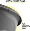 Salatschüssel 5er Set ( 700ml - 6 L ) "Grau" - Rührschüssel Vorratsschüssel, Spülmaschinenfest ( Ø16cm - Ø32cm ) Lebensmittelbehälter, stapelbar Bild 5