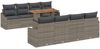vidaXL Garten Essgruppe mit Kissen 9 pcs Grau und Braun 3349810 Bild 2