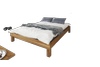 Bett Ringo 2 Sonderlänge 100x210 Wildeiche massiv ohne Kopfteil mit Holzbeinen Bild 1