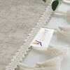 TUWENA Tischdecke Abwaschbar Leinen Baumwolle Tischtuch,Knitterfrei Tischtuch mit Quaste Bild 2
