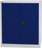 Bisley 'Universal' Flügeltürenschrank, Oxfordblau / Lichtgrau, 100 x 40 x 91,4 cm, 1 Fachboden Bild 2