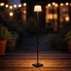LED Stehleuchte, Touchdimmer, USB, braun schwarz, H 120cm Bild 3