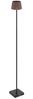 LED Stehleuchte, Touchdimmer, USB, braun schwarz, H 120cm Bild 2