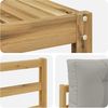 vidaXL Outdoor-Sofagarnitur 4 pcs Weiß und Hellgrau Polyester 3386290 Bild 5