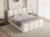GRAINGOLD Rivon Doppelbett 180x200, Boxspringbett, zwei Bettkästen, mit Kopfteil, Modern Stil, Bouclé-Stoff, Creme Bild 4