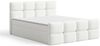 GRAINGOLD Rivon Doppelbett 180x200, Boxspringbett, zwei Bettkästen, mit Kopfteil, Modern Stil, Bouclé-Stoff, Creme Bild 2