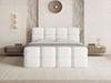 GRAINGOLD Rivon Doppelbett 180x200, Boxspringbett, zwei Bettkästen, mit Kopfteil, Modern Stil, Bouclé-Stoff, Creme Bild 3