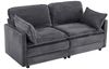 BBWL 2-Sitzer Modernes Sofa, bequemes Wohnzimmer Sofa, Schlafsofa, Holz & Stoff, kompakt, platzsparend, gemütlich, skandinavischer Stil Bild 2