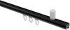 Innenlauf-Gardinenstangen-Set Sonius Sitra 100 cm, 1-läufig, 20 mm Ø Schwarz Bild 3