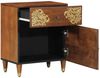 vidaXL Nachttisch mit Tür Honigbraun 50 x 33 x 60 cm Massivholz Mango 4018744 Bild 2