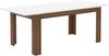 FORTE Saint Tropez Esstisch ausziehbar, Holzwerkstoff, Braun/Weiß, 160 x 75 x 90 cm Bild 2