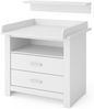Wickelkommode >Nana< (3er-Set) in weiss matt, Holzwerkstoff - 104x97x71 (BxHxT) Bild 2