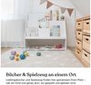 Ehrenkind Bücherregal mit Stauraum, aus massivem Kiefernholz, frontale Buchablage auf Kinderhöhe, Montessori-inspiriert Bild 2